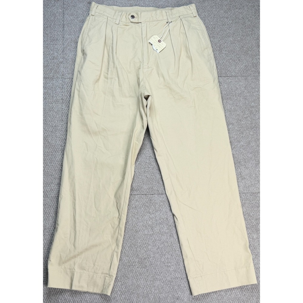 Non Stock Men's Beige Straight Leg Khaki Pants Size‎ 34x29
